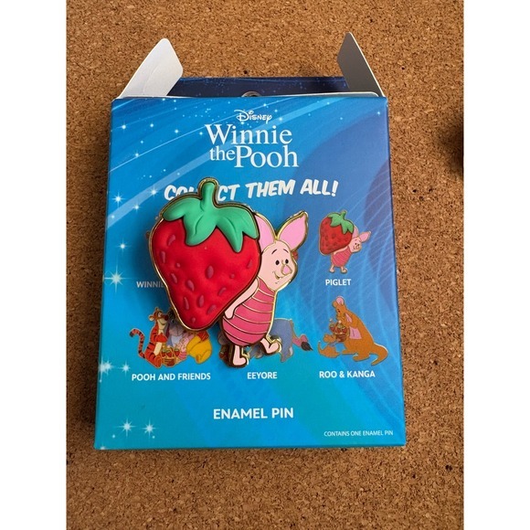 Disney Other - Disney Winnie the Pooh Strawberry Pin -‎ Piglet
